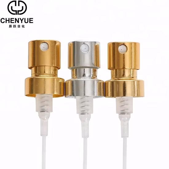 Atomizador de perfume con bomba de pulverización sin arrugas de aluminio de 15 mm